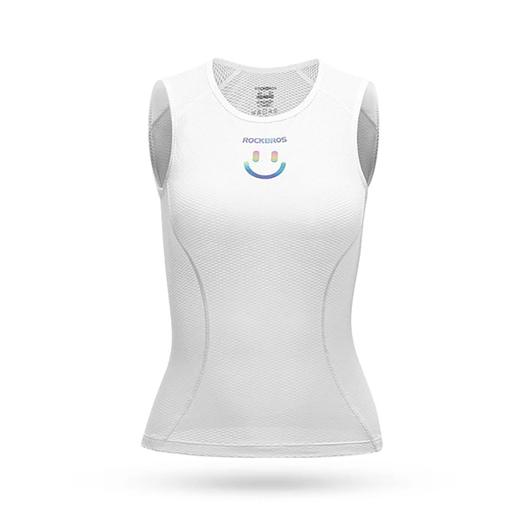 Rockbros YDBX001 Women's Quick-Dry Sleeveless Cycling Jersey M/L - White_1