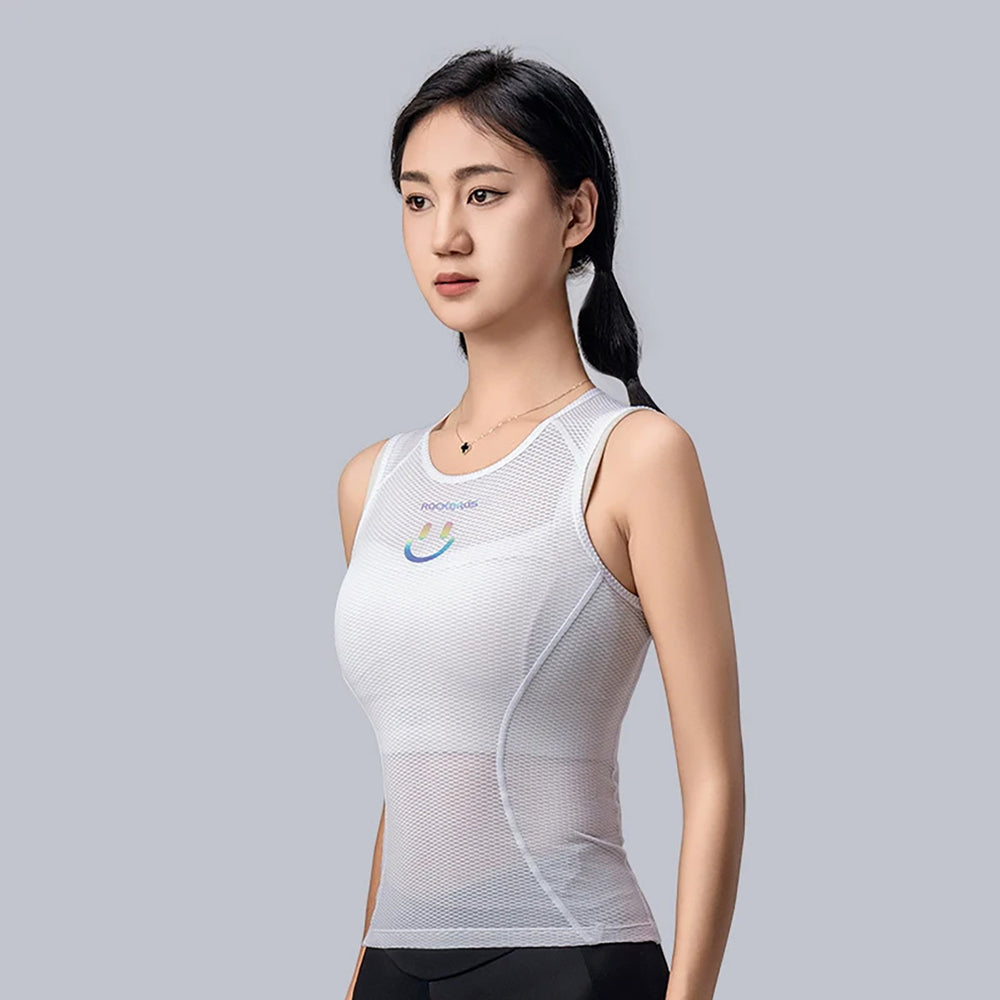 Rockbros YDBX001 Women's Quick-Dry Sleeveless Cycling Jersey M/L - White_3