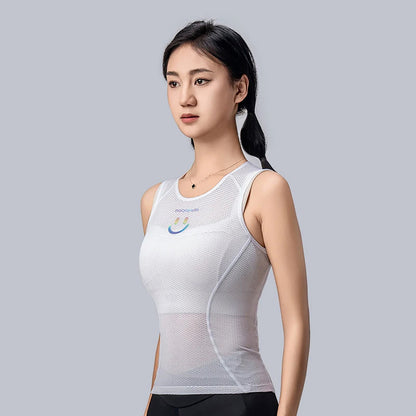 Rockbros YDBX001 Women's Quick-Dry Sleeveless Cycling Jersey M/L - White_3