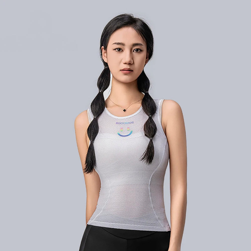 Rockbros YDBX001 Women's Quick-Dry Sleeveless Cycling Jersey M/L - White_4