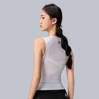 Rockbros YDBX001 Women's Quick-Dry Sleeveless Cycling Jersey M/L - White_5