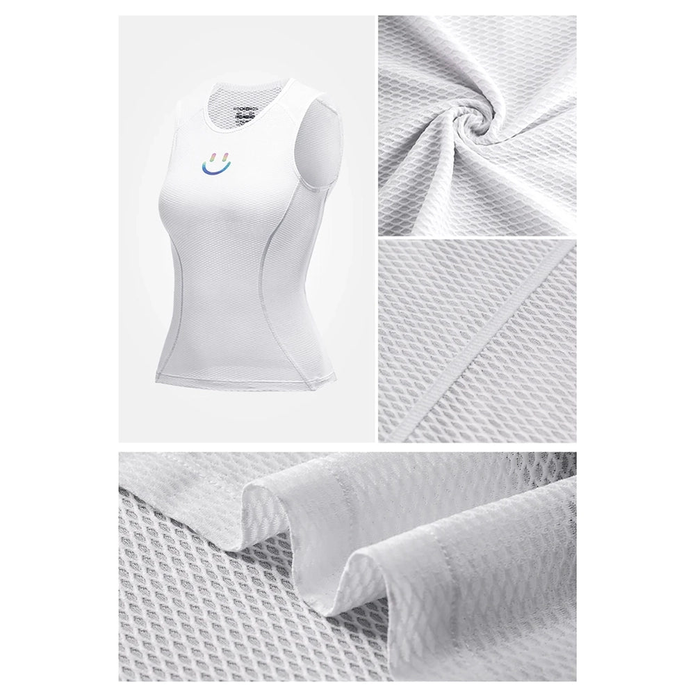 Rockbros YDBX001 Women's Quick-Dry Sleeveless Cycling Jersey M/L - White_8