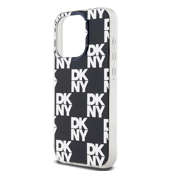 DKNY IML Checkered Mono Pattern case for iPhone 15 Pro - black_5