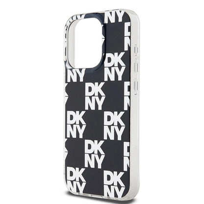 DKNY IML Checkered Mono Pattern case for iPhone 15 Pro - black_5