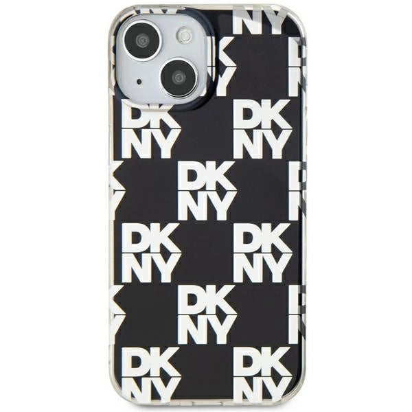 DKNY IML Checkered Mono Pattern case for iPhone 15 Plus / 14 Plus - black_2