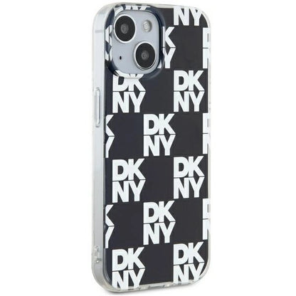 DKNY IML Checkered Mono Pattern case for iPhone 15 Plus / 14 Plus - black_3