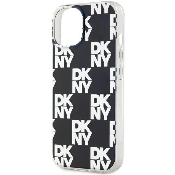 DKNY IML Checkered Mono Pattern case for iPhone 15 Plus / 14 Plus - black_5