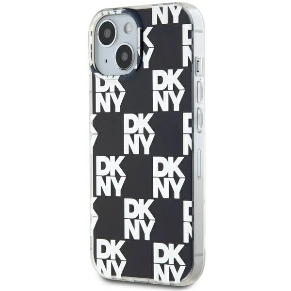 DKNY IML Checkered Mono Pattern case for iPhone 15 / 14 / 13 - black_1