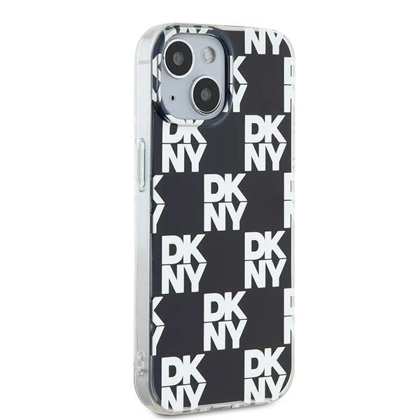DKNY IML Checkered Mono Pattern case for iPhone 15 / 14 / 13 - black_3