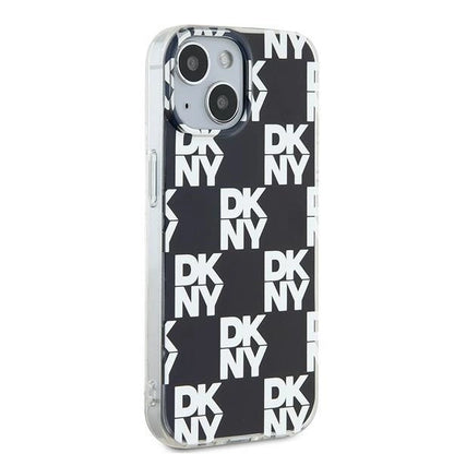 DKNY IML Checkered Mono Pattern case for iPhone 15 / 14 / 13 - black_3