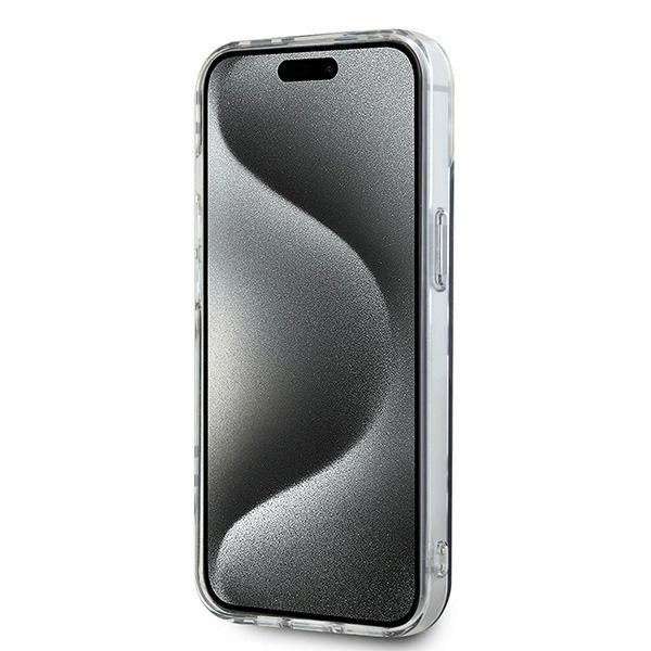 DKNY IML Checkered Mono Pattern case for iPhone 15 / 14 / 13 - black_4