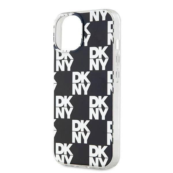 DKNY IML Checkered Mono Pattern case for iPhone 15 / 14 / 13 - black_5