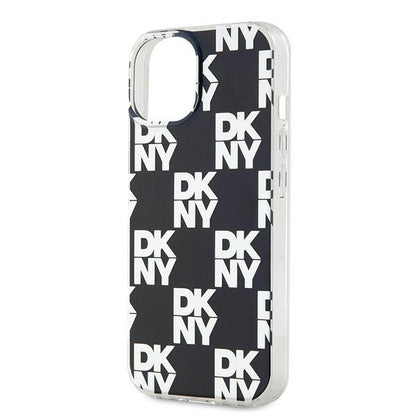 DKNY IML Checkered Mono Pattern case for iPhone 15 / 14 / 13 - black_5