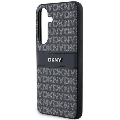 DKNY Leather Mono Stripe &amp; Metal Logo case for Samsung Galaxy S24+ - black_4
