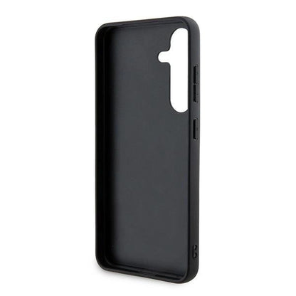 DKNY Leather Checkered Mono Pattern &amp; Printed Stripes Case for Samsung Galaxy S24 - Black_6