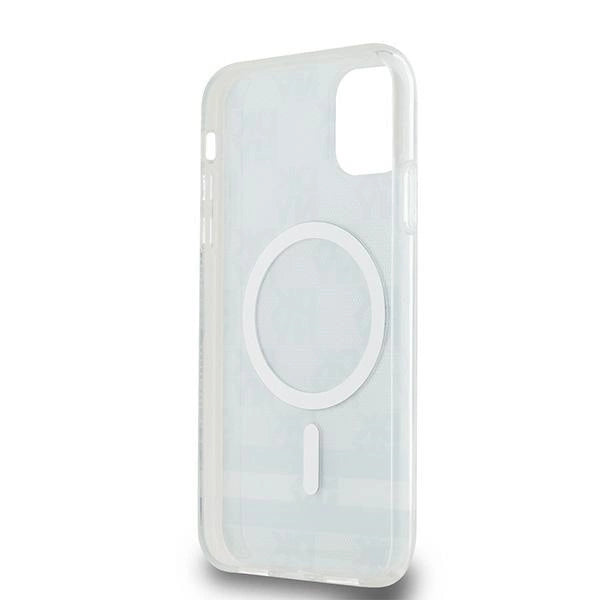 DKNY IML Checkered Mono Pattern &amp; Printed Stripes MagSafe Case for iPhone 11 / Xr - Black_4