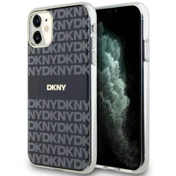 DKNY IML Mono &amp; Stripe MagSafe case for iPhone 11 / Xr - black_0