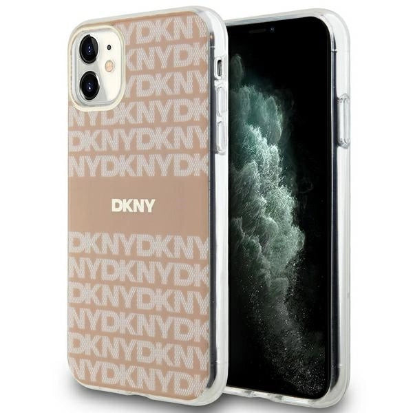 DKNY IML Mono &amp; Stripe MagSafe case for iPhone 11 / Xr - pink_0