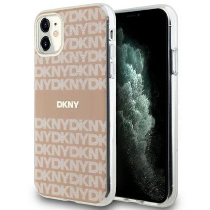 DKNY IML Mono &amp; Stripe MagSafe case for iPhone 11 / Xr - pink_0