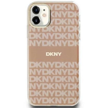 DKNY IML Mono &amp; Stripe MagSafe case for iPhone 11 / Xr - pink_2