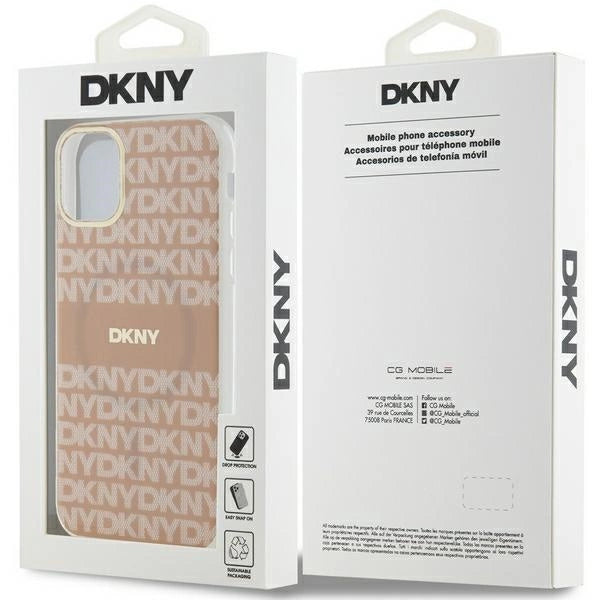 DKNY IML Mono &amp; Stripe MagSafe case for iPhone 11 / Xr - pink_7