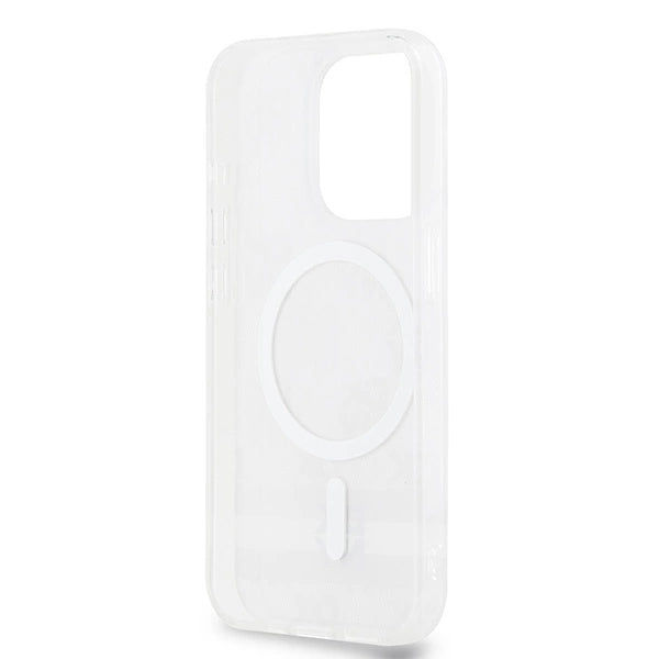 DKNY IML Checkered Mono Pattern &amp; Printed Stripes MagSafe case for iPhone 14 Pro - beige_6