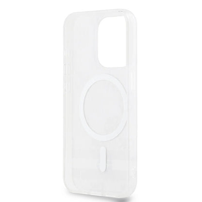 DKNY IML Checkered Mono Pattern &amp; Printed Stripes MagSafe case for iPhone 14 Pro - beige_6