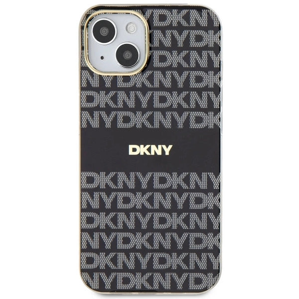 DKNY IML Mono &amp; Stripe MagSafe Case for iPhone 15/14/13 - Black_2