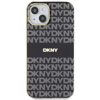 DKNY IML Mono &amp; Stripe MagSafe Case for iPhone 15/14/13 - Black_2