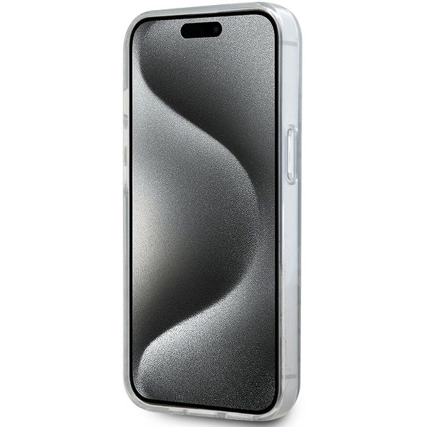 DKNY IML Mono &amp; Stripe MagSafe Case for iPhone 15/14/13 - Black_4