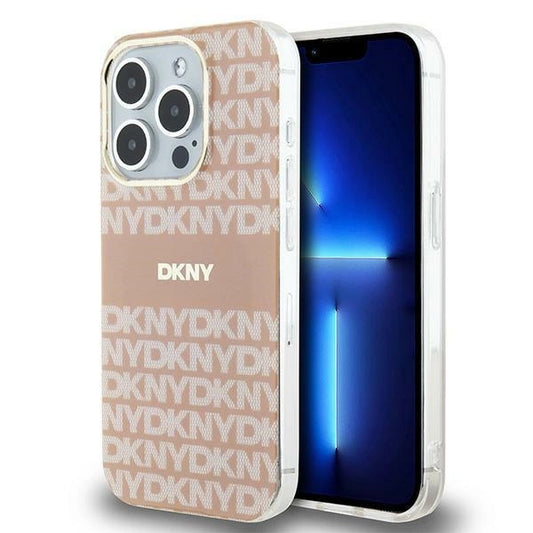 DKNY IML Mono &amp; Stripe MagSafe case for iPhone 14 Pro Max - pink_0