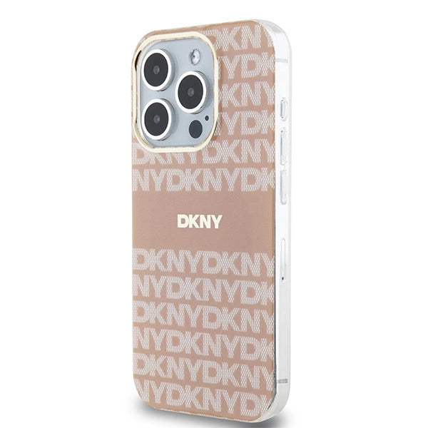 DKNY IML Mono &amp; Stripe MagSafe case for iPhone 14 Pro Max - pink_1