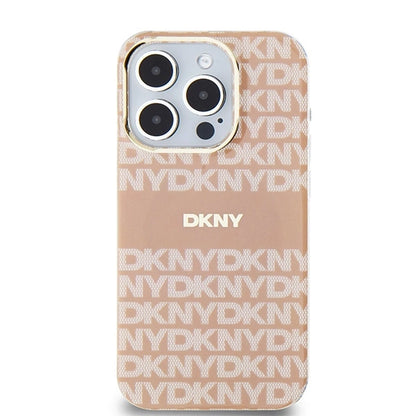 DKNY IML Mono &amp; Stripe MagSafe case for iPhone 14 Pro Max - pink_2