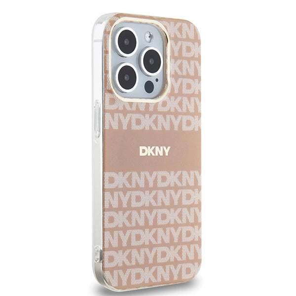 DKNY IML Mono &amp; Stripe MagSafe case for iPhone 14 Pro Max - pink_3