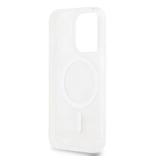DKNY IML Checkered Mono Pattern &amp; Printed Stripes MagSafe case for iPhone 15 Pro - pink_6