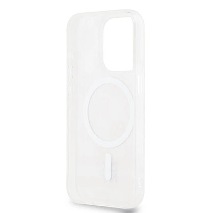 DKNY IML Checkered Mono Pattern &amp; Printed Stripes MagSafe case for iPhone 15 Pro - pink_6