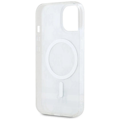 DKNY IML Checkered Mono Pattern &amp; Printed Stripes MagSafe Case for iPhone 15 Plus / 14 Plus - Beige_6