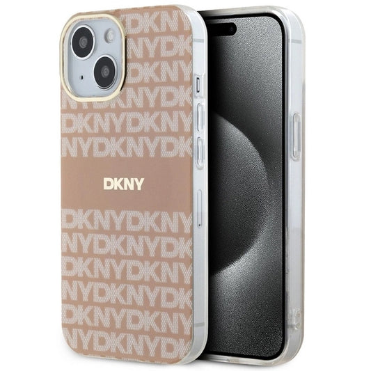 DKNY IML Mono &amp; Stripe MagSafe Case for iPhone 15 Plus / 14 Plus - Pink_0