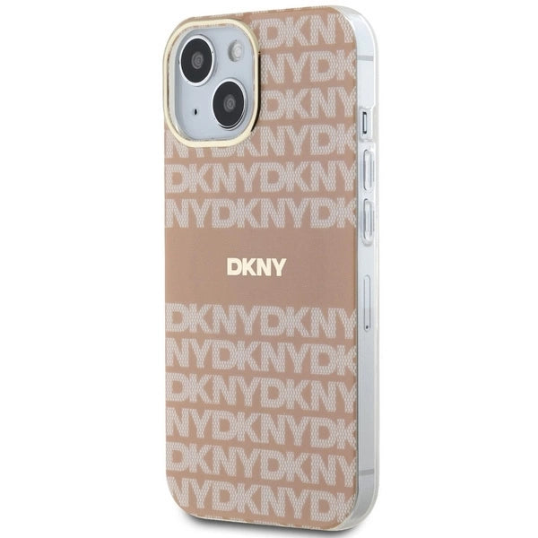 DKNY IML Mono &amp; Stripe MagSafe Case for iPhone 15 Plus / 14 Plus - Pink_1