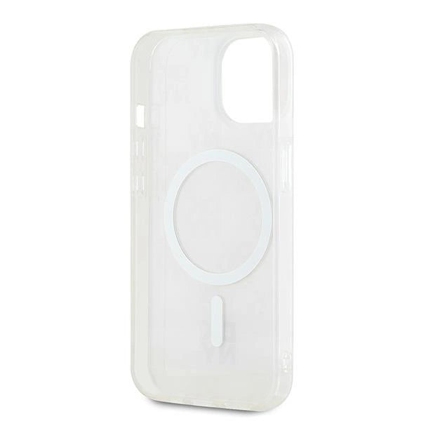 DKNY IML Checkered Mono Pattern &amp; Printed Stripes MagSafe case for iPhone 15 / 14 / 13 - pink_6