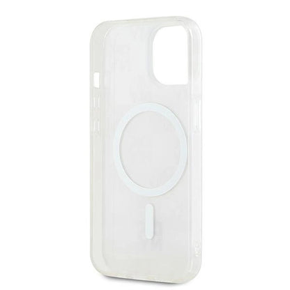 DKNY IML Checkered Mono Pattern &amp; Printed Stripes MagSafe case for iPhone 15 / 14 / 13 - pink_6