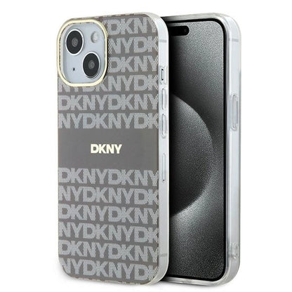 DKNY IML Mono &amp; Stripe MagSafe case for iPhone 15 / 14 / 13 - beige_0