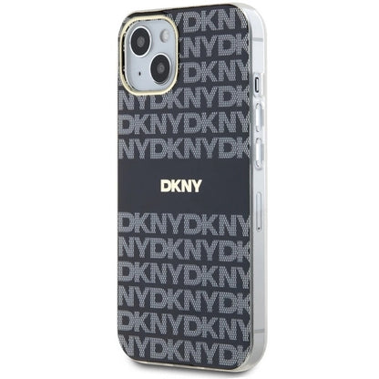 DKNY IML Mono &amp; Stripe MagSafe Case for iPhone 15/14/13 - Black_1