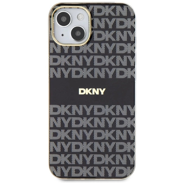 DKNY IML Mono &amp; Stripe MagSafe Case for iPhone 15/14/13 - Black_2