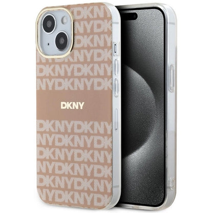 DKNY IML Mono &amp; Stripe MagSafe case for iPhone 15 / 14 / 13 - pink_0