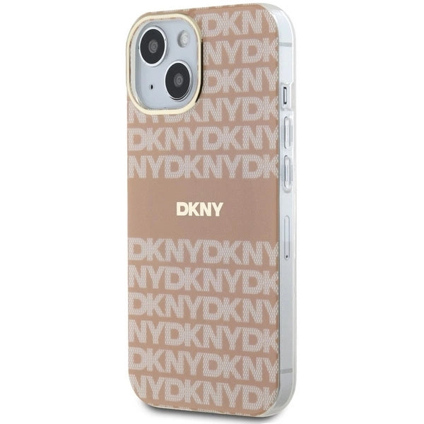 DKNY IML Mono &amp; Stripe MagSafe case for iPhone 15 / 14 / 13 - pink_1
