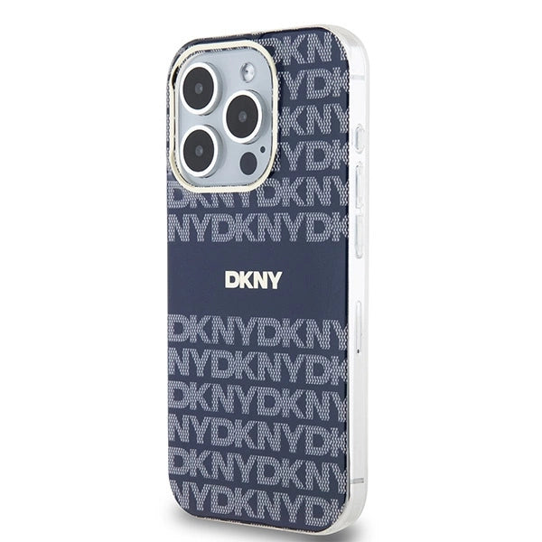 DKNY IML Mono &amp; Stripe MagSafe case for iPhone 15 Pro Max - blue_1