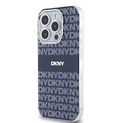 DKNY IML Mono &amp; Stripe MagSafe case for iPhone 15 Pro Max - blue_1