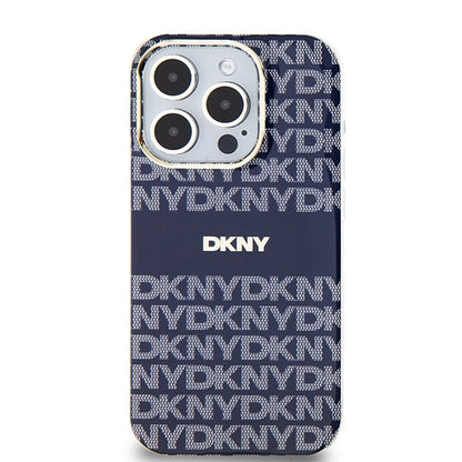 DKNY IML Mono &amp; Stripe MagSafe case for iPhone 15 Pro Max - blue_2