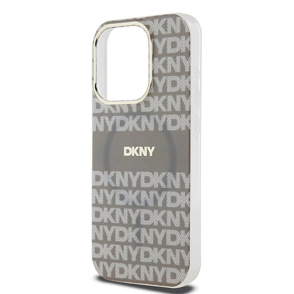 DKNY IML Mono &amp; Stripe MagSafe case for iPhone 15 Pro Max - beige_5